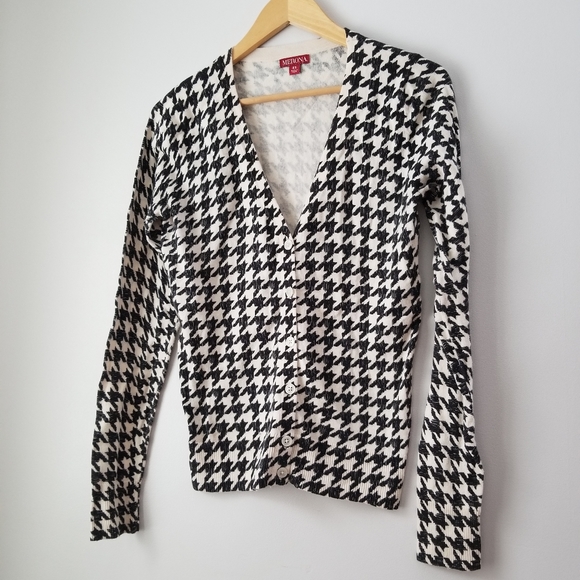 Merona Sweater knit houndstooth cardi XS - Picture 1 of 3